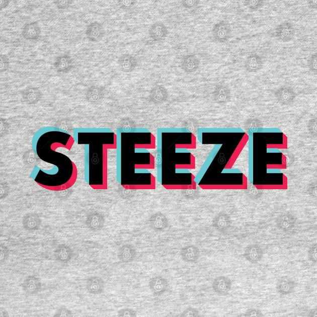 Steeze Glitch Black Small Logo by BeyondTheDeck